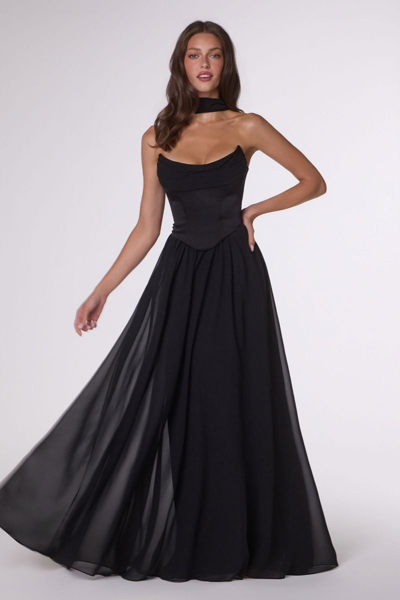 M741 V-Neck Sequin Slip Midi Formal Dress | Milivine Boutique